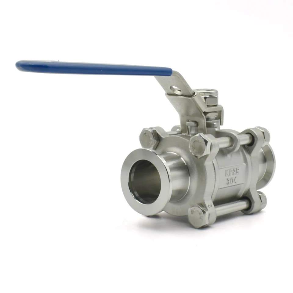 KF16-50 High Vacuum Ball Valve | 3-Piece SUS304 gate valve gate | Industrial Use - Thumbnail 3