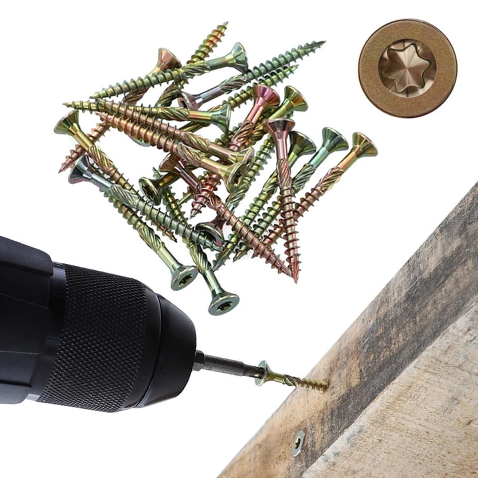 Galvanised Deck Screws T25 | Self-Tapping Metal & Wood Fasteners | Industrial Grade - Thumbnail 3
