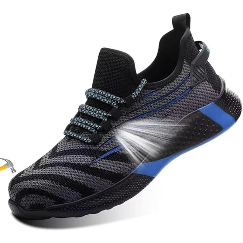 Steel Toe Work Boots for Men | Lightweight & Puncture-Resistant | Breathable Safety Footwear - Thumbnail 5
