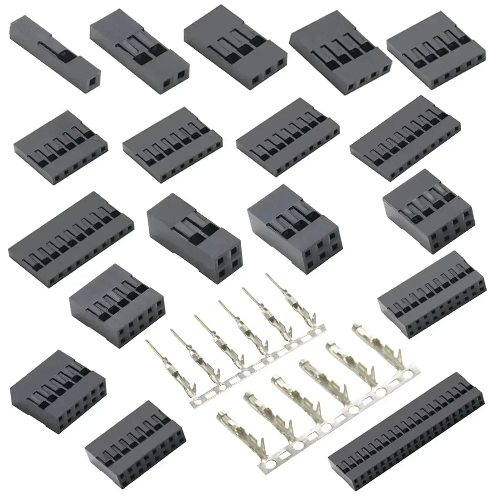 2.54mm Pin Header Connectors | Single & Double Row | Jumper Wire Terminals - Image 1