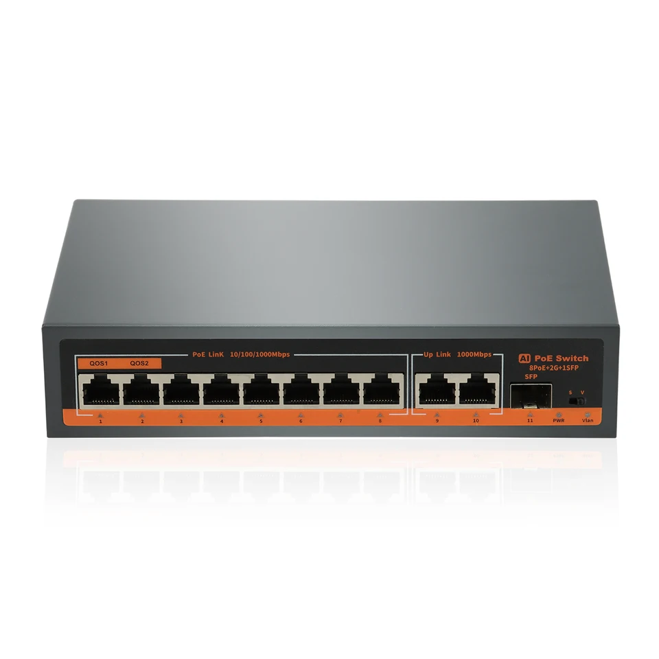 8-Port Gigabit PoE+ Network Switch | 120W | Unmanaged, Plug & Play - Thumbnail 4