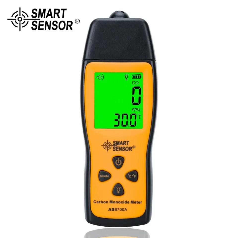 AS8700A Carbon Monoxide Detector | 1000ppm CO Meter | LCD Sound & Light Alarm - Thumbnail 2