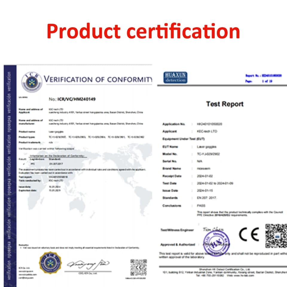 Laser Safety Glasses | UV IR IPL Protection | 1064 532nm - Thumbnail 6