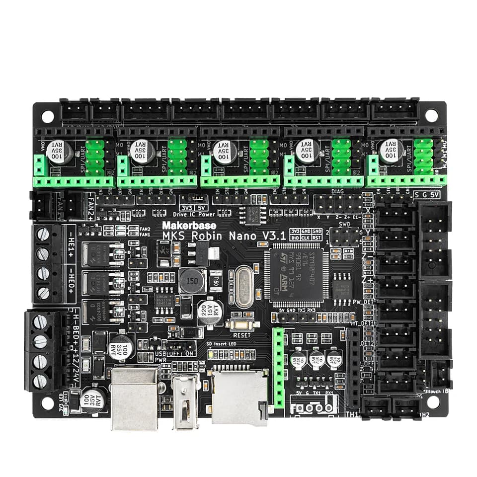 3D Printer MKS Robin Nano V3.1 Control Board | TS35 TFT Touch Screen | A4988 TMC2209 Compatible - Thumbnail 4