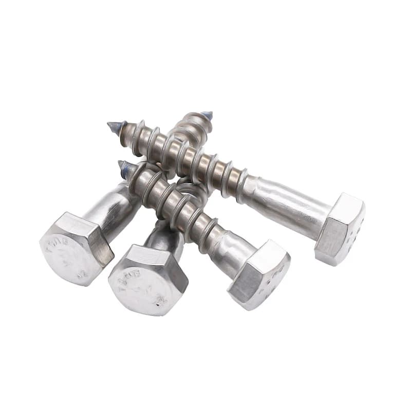 M6 M8 M10 Deck Screws Stainless Steel | External Hex Head | Half Thread Wood Bolt - Thumbnail 3