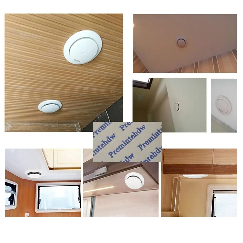 Vent Round | 3-Position Push A/C Diffuser | White ABS Plastic - Thumbnail 3