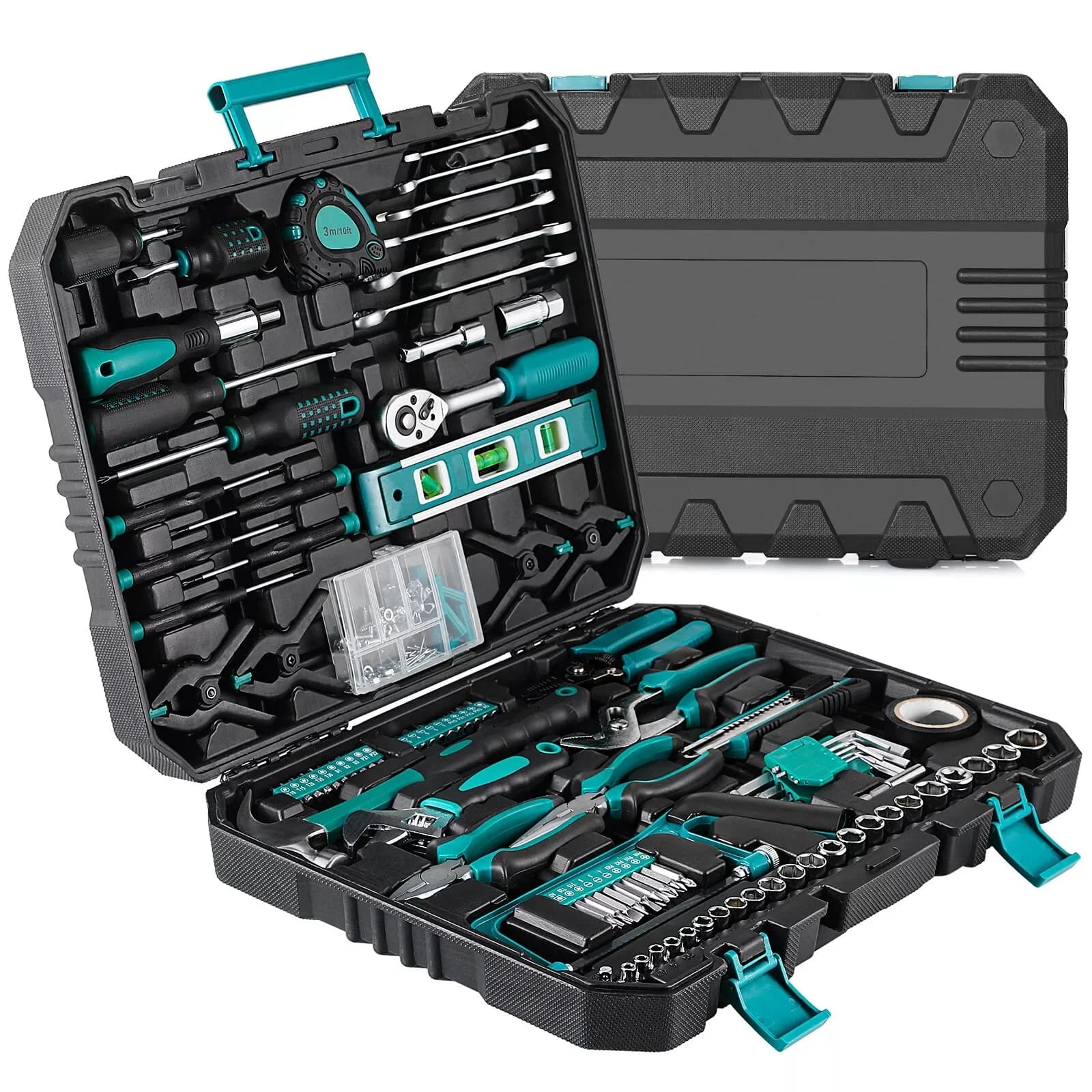 198-Piece Tool Set | Complete Home & Auto Repair Kit | Durable Mechanic Tools - Thumbnail 2