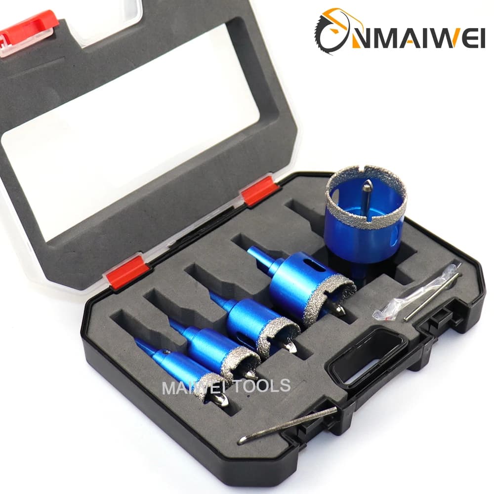 Diamond Drill Bit Set | 8-Piece for Tile, Glass & Stone | 6-45mm Hole Saws - Thumbnail 2