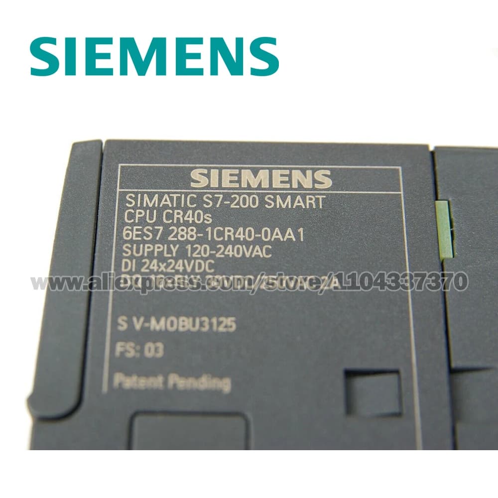 SIEMENS SIMATIC S7-200 SMART CPU CR40s, COMPACT CPU, AC/DC/RELAY, ONBOARD I/O: 24 DI 24V DC 16DO RELAY 2A 6ES7288-1CR40-0AA1 - Thumbnail 6