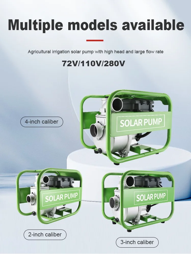 3 Inch Solar Irrigation Pump | High Volume Portable Self-Priming | Farming & Shallow Well Transfer - Thumbnail 5