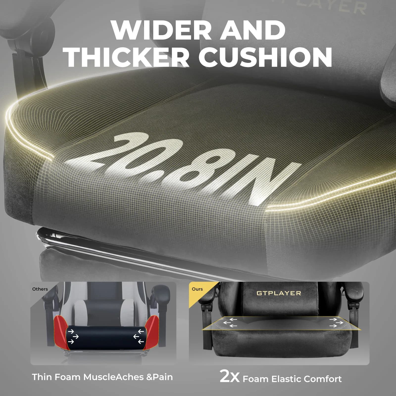 Fabric Gaming Chair | Ergonomic Office Chair | High Quality PC Chair for Long Sessions - Thumbnail 4