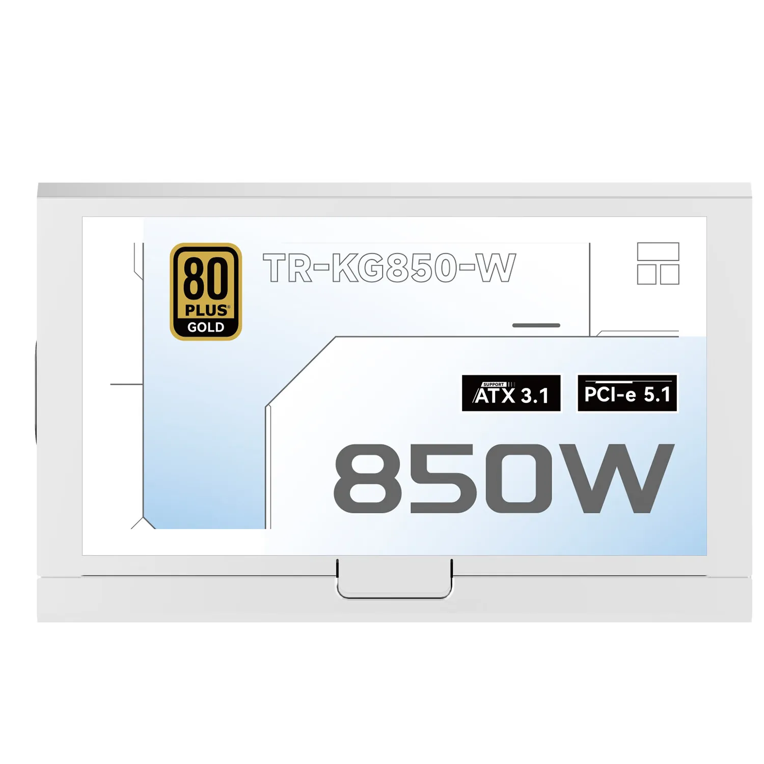 Modular ATX3.1 Power Supply | 850W 80 Plus Gold | 100-240V Universal Voltage | Premium White Edition - Thumbnail 2
