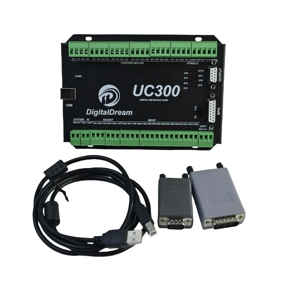 CNC Motion Controller | UC300 USB Interface | 4/6-Axis Mach3 Board | 300KHz, 24VDC - Thumbnail 6