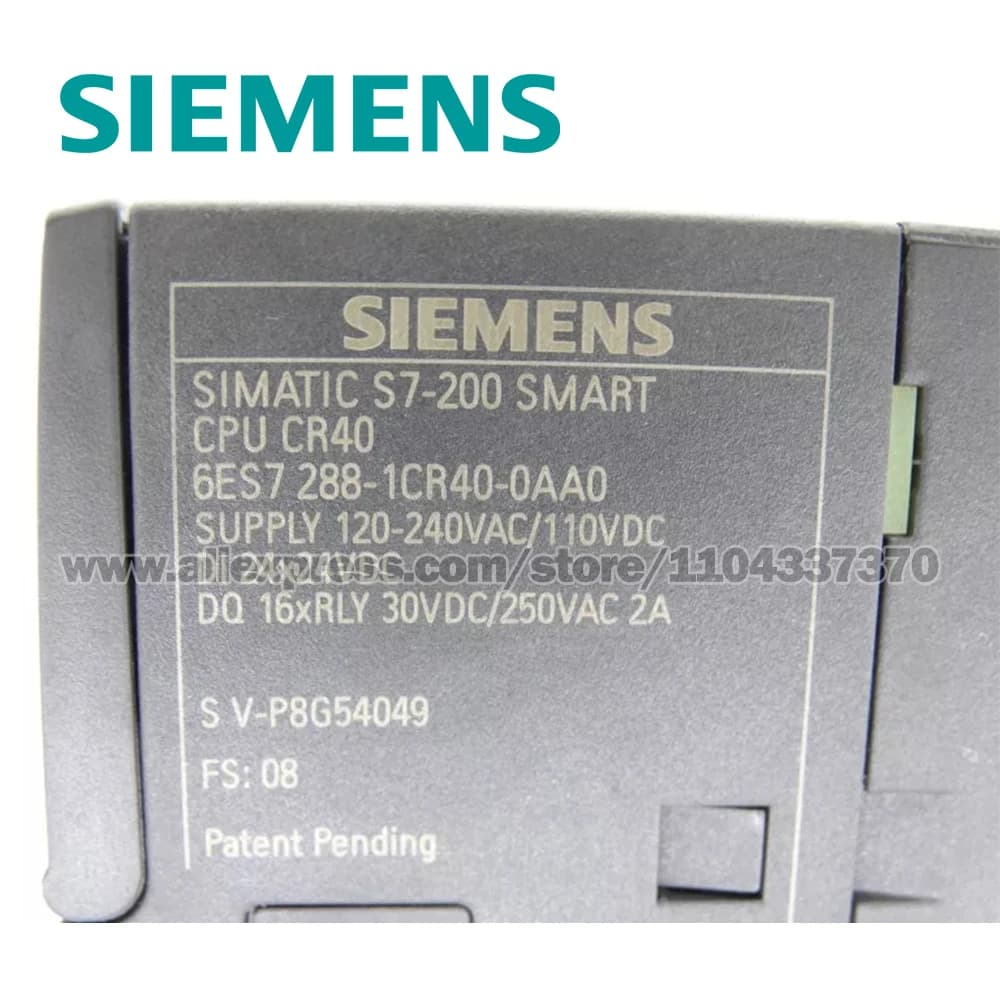 SIMATIC S7-200 SMART CR40 PLC | Compact CPU with 24 DI/DO | 24V DC I/O | 6ES7288-1CR40-0AA0 - Thumbnail 5