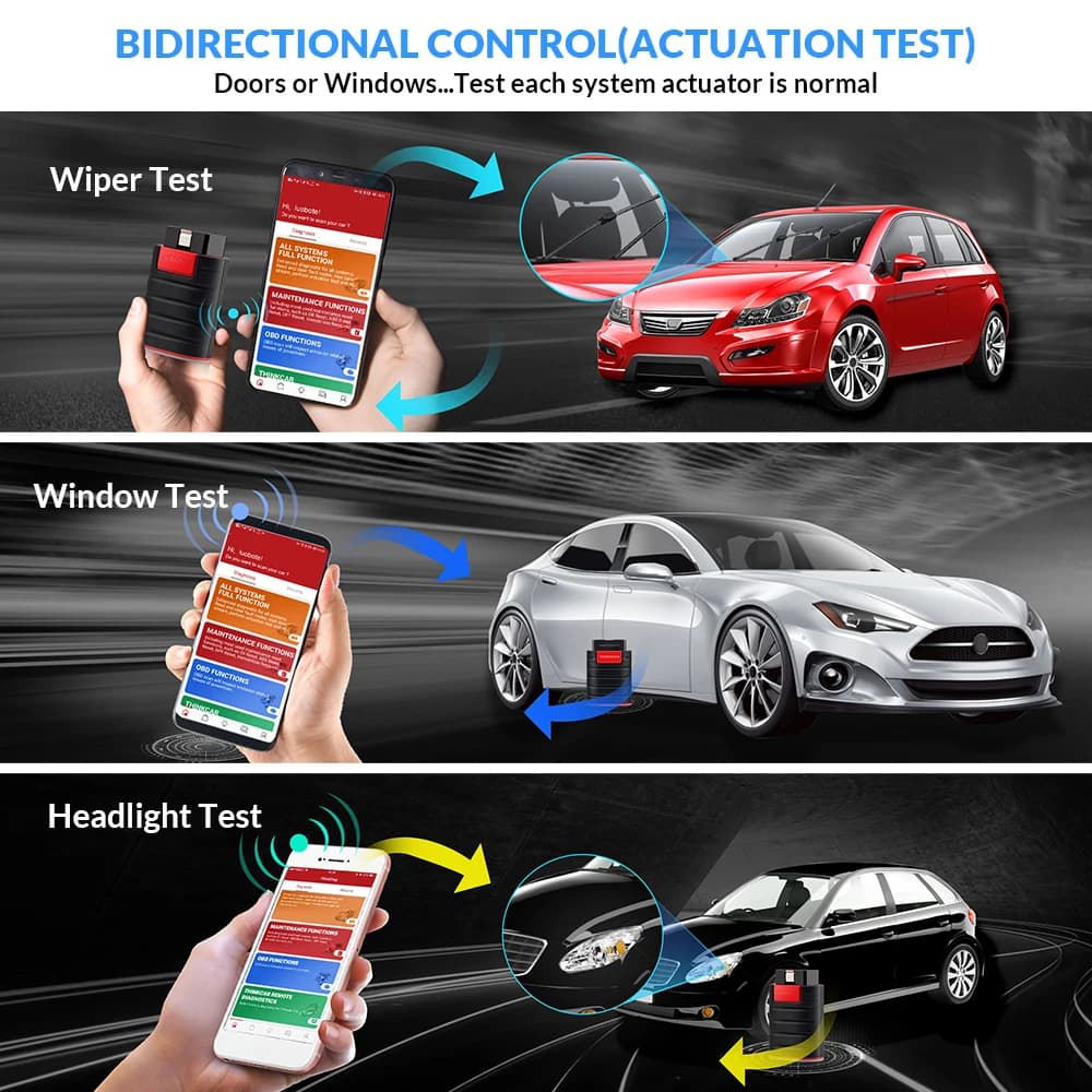 All-System Diagnostic Tool | 16 ECU Resets + 1 Year Free | OBD2 Scanner with Auto VIN - Thumbnail 6