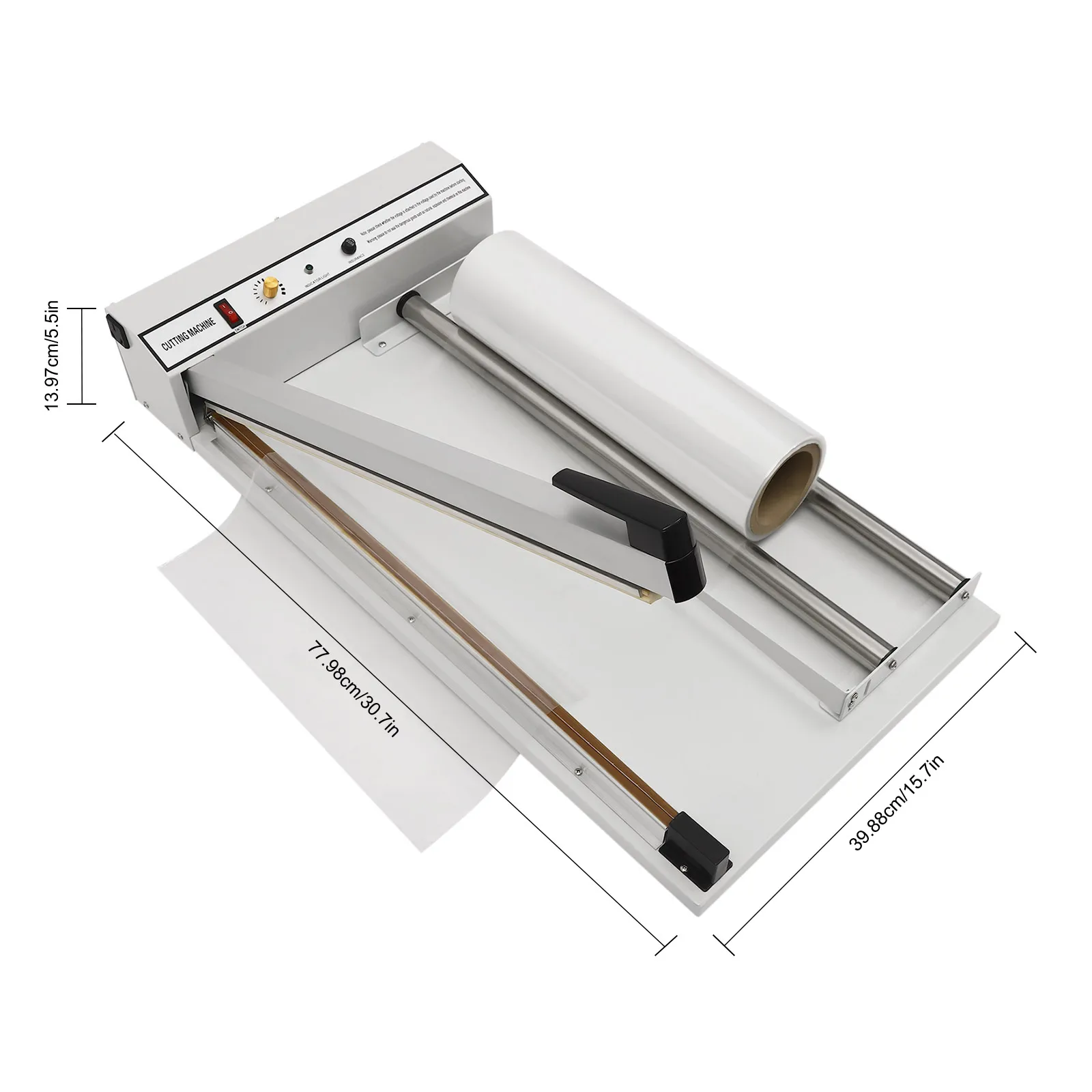 24-Inch Shrink Wrap Machine | 530W Sealer & Heat Gun | Commercial-Grade Packaging Solution - Thumbnail 3