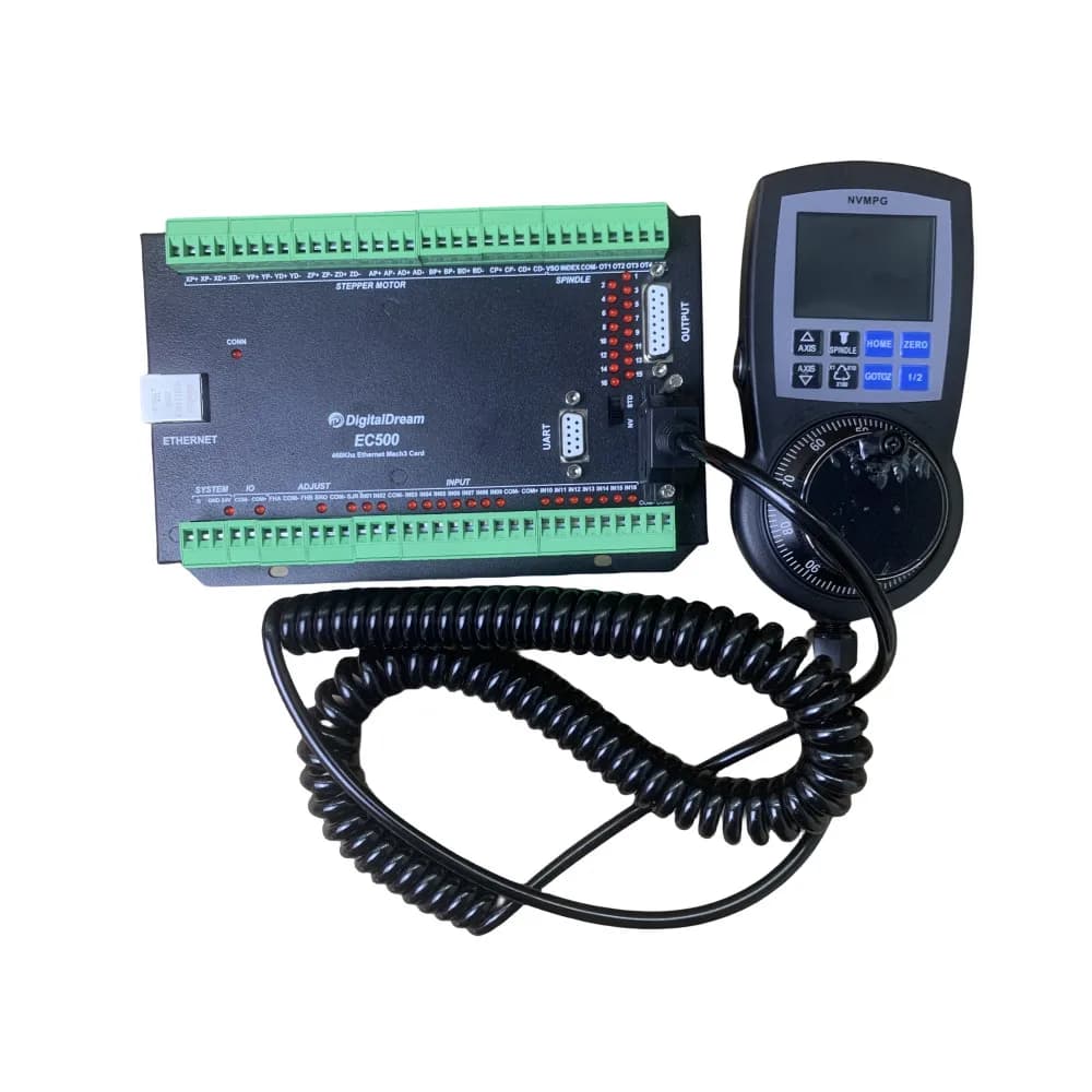 CNC Motion Controller | 4/6-Axis EC500 | MACH3 Ethernet & MPG Handwheel Support - Thumbnail 2