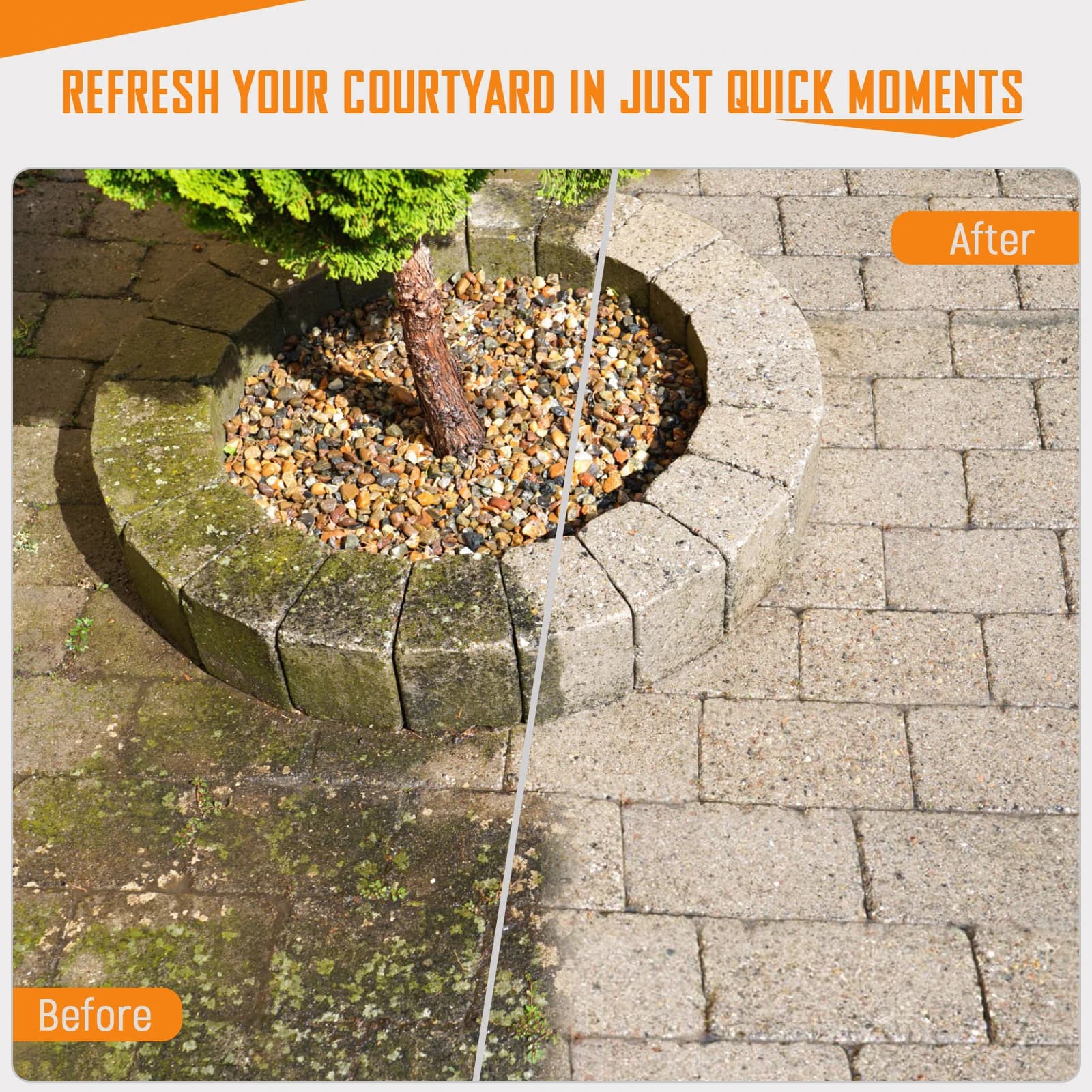 5000 PSI Electric Pressure Washer | 3.5 GPM Max Power | 20 Ft Hose & 16.3 Ft Cord for Driveway Cleaning - Thumbnail 2