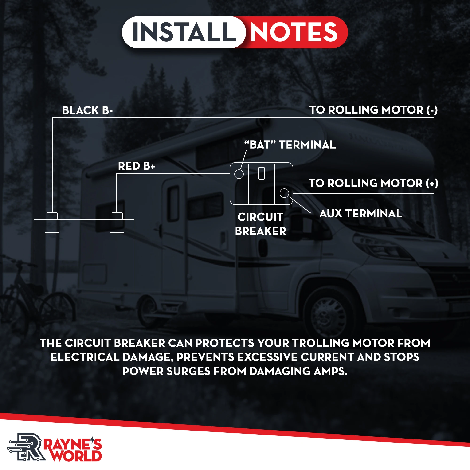 30-300 Amp Circuit Breaker | 12-48V DC Manual Reset | Waterproof for Marine, RV & Solar Systems - Thumbnail 6