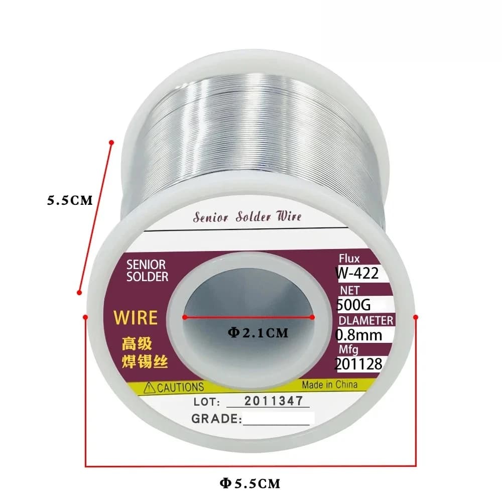 Professional-Grade Rosin Core Solder Wire | No-Clean Flux | 500g, 300g, 100g Rolls for Electrical Repair - Thumbnail 6
