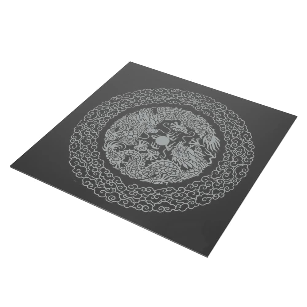 Professional-Grade Acrylic Sheet | 200mm x 200mm | High-Gloss Black for Laser Engraving & CNC - Thumbnail 5
