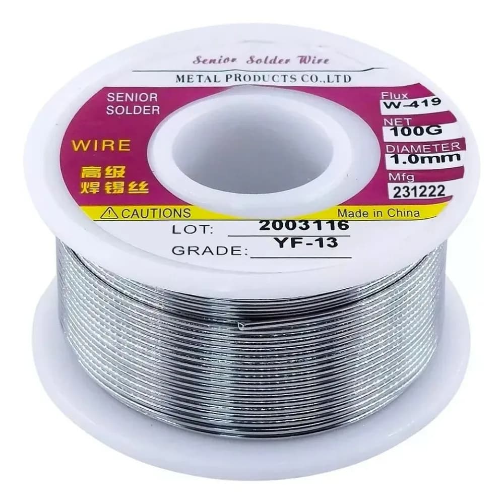 Professional-Grade Rosin Core Solder Wire | No-Clean Flux | 500g, 300g, 100g Rolls for Electrical Repair - Thumbnail 3