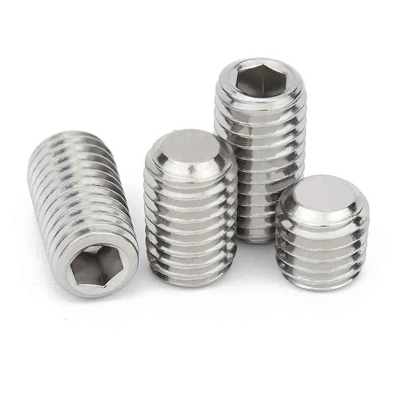 Stainless Steel Grub Screws | M1.6-M16 Allen Hex Socket Set | Flat Headless Set Screws - Thumbnail 5