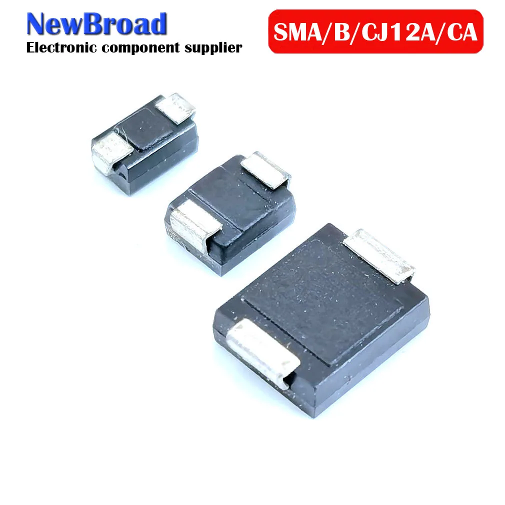 Professional-Grade TVS Diode Assortment | 12V SMAJ/SMBJ/SMCJ Series | DO-214A Surge Protection - Thumbnail 6