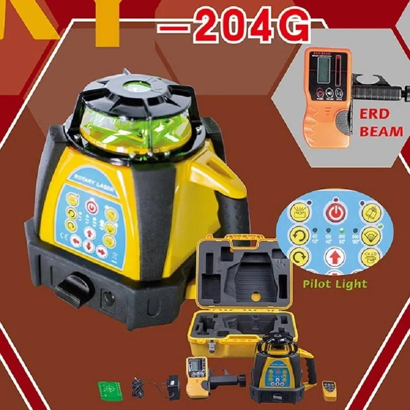 Laser Level | 360° 3D Self-Leveling Green Beam | Remote Control Included - Thumbnail 2