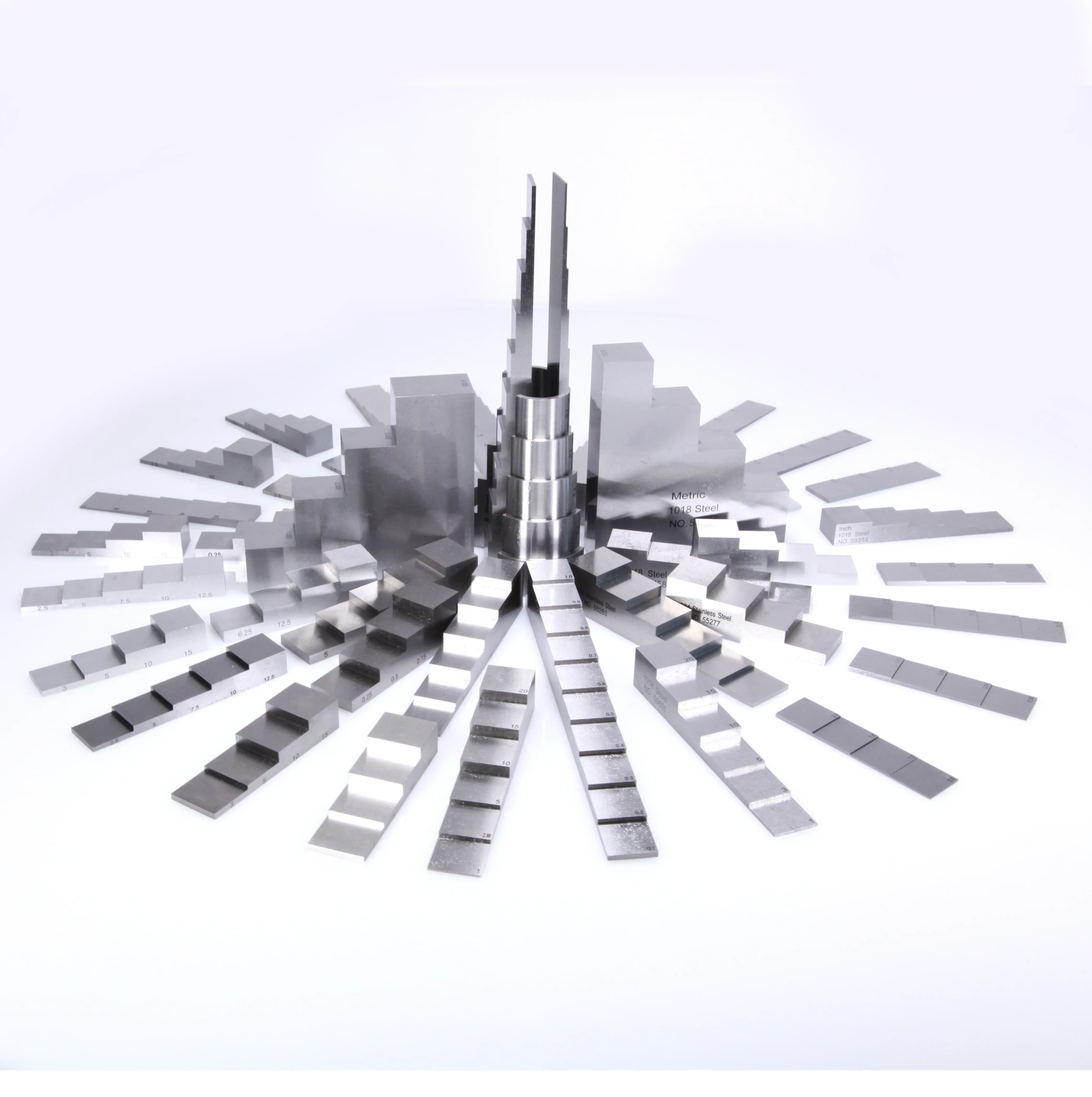 Ultrasonic Test Block - 1018 Carbon Steel Curved 5-Step Calibration Standard - Thumbnail 5