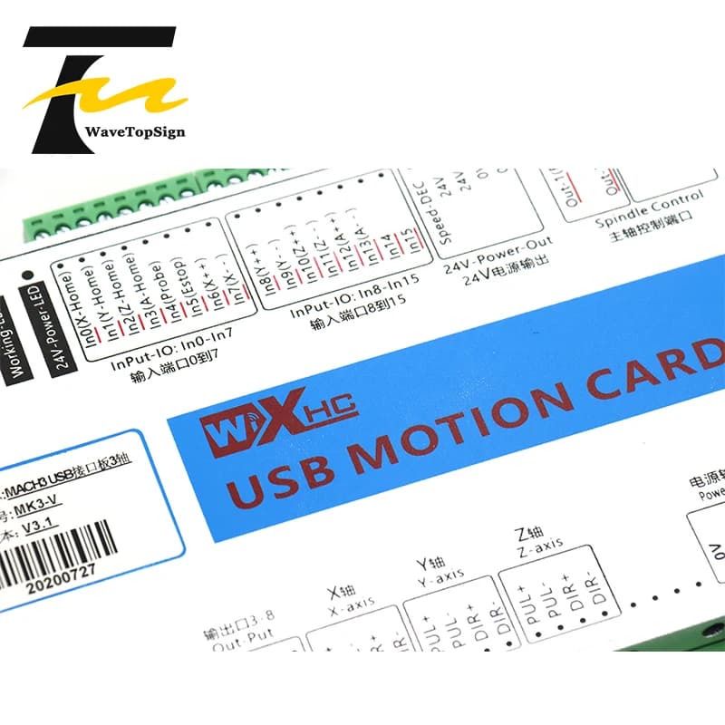 CNC Motion Control Card | USB Interface for Mach3 Software | 3-Axis to 6-Axis Stepper & Servo Motor Support - Thumbnail 5