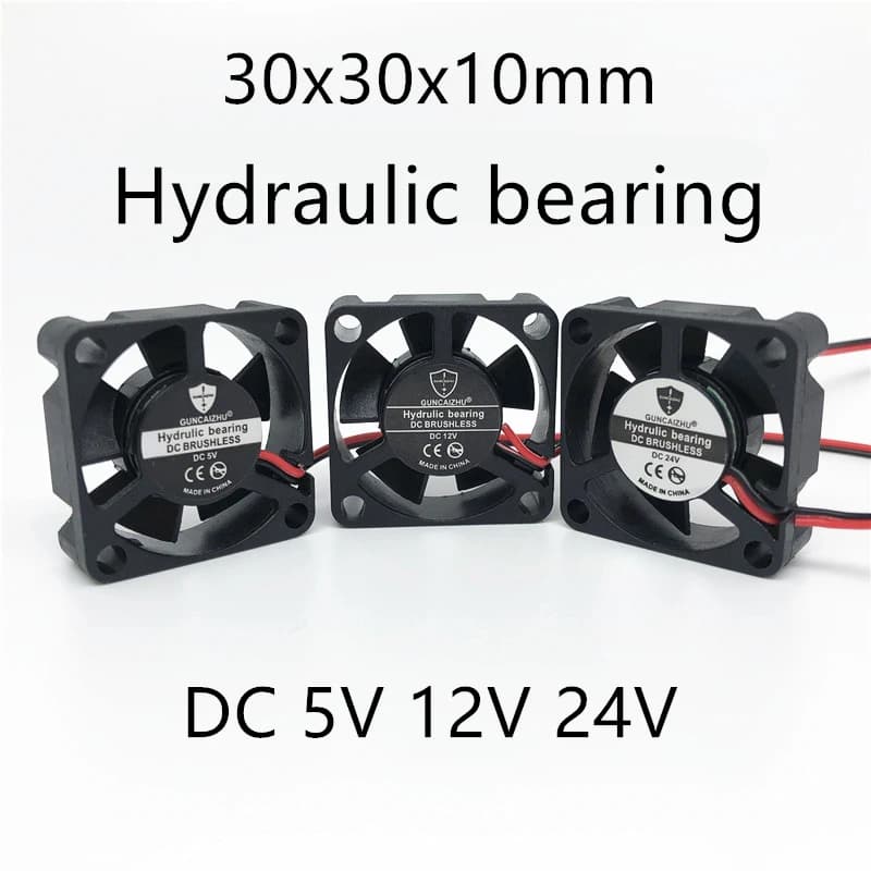 High-Performance 30mm Cooling Fan | Hydraulic Bearing | 5V/12V/24V DC for 3D Printers & PCs - Thumbnail 2