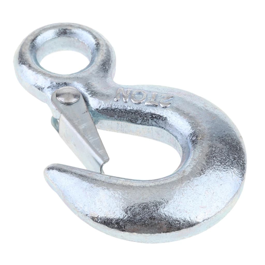 2-Ton Safety Latch Winch Hook | Forged Steel Clevis | Hoist & Sling Secure Attachment - Thumbnail 5