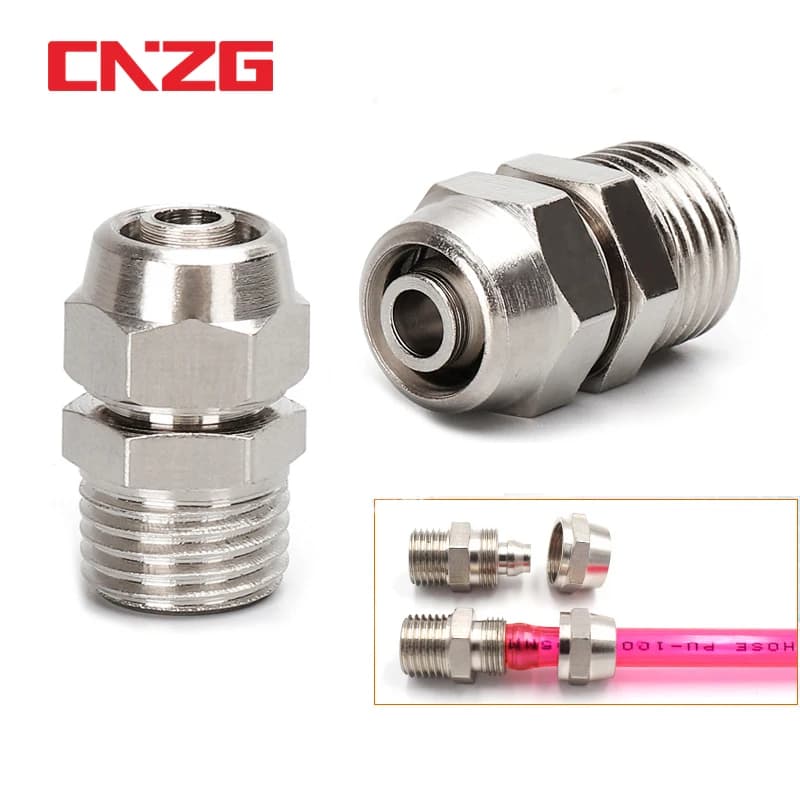 Pneumatic Fittings Kit | 1/8 to 1/2 NPT & M5 Threads | 4mm-16mm Sizes - Thumbnail 2