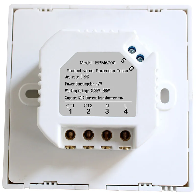 Smart Home Energy Monitor | AC Power Meter with Temperature Sensor | 60A/120A Transformer - Thumbnail 4