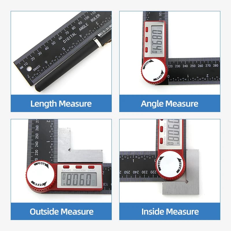 Digital Angle Finder | 360° Multi-Angle Measurement Tool for Precision Woodworking - Thumbnail 2