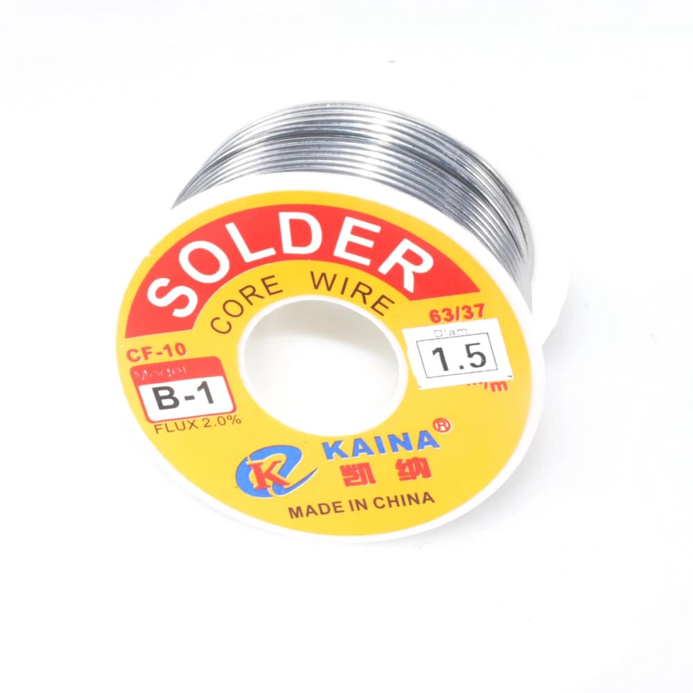 Professional-Grade 63/37 Rosin Core Solder Wire | 2.0% Flux | 0.5mm - 2.0mm Diameters - Thumbnail 6