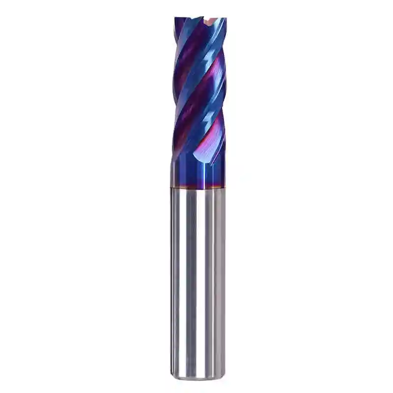 4 Flute Carbide End Mill | HRC65 Hardness | CNC Tungsten Steel Cutter Bit - Thumbnail 4