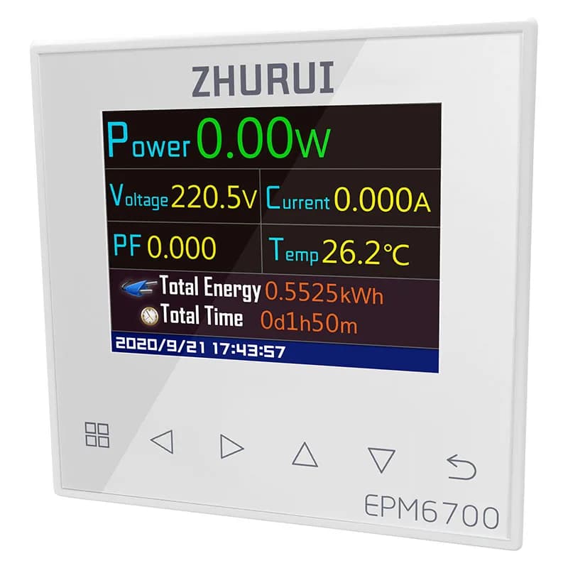 Smart Home Energy Monitor | AC Power Meter with Temperature Sensor | 60A/120A Transformer - Thumbnail 2