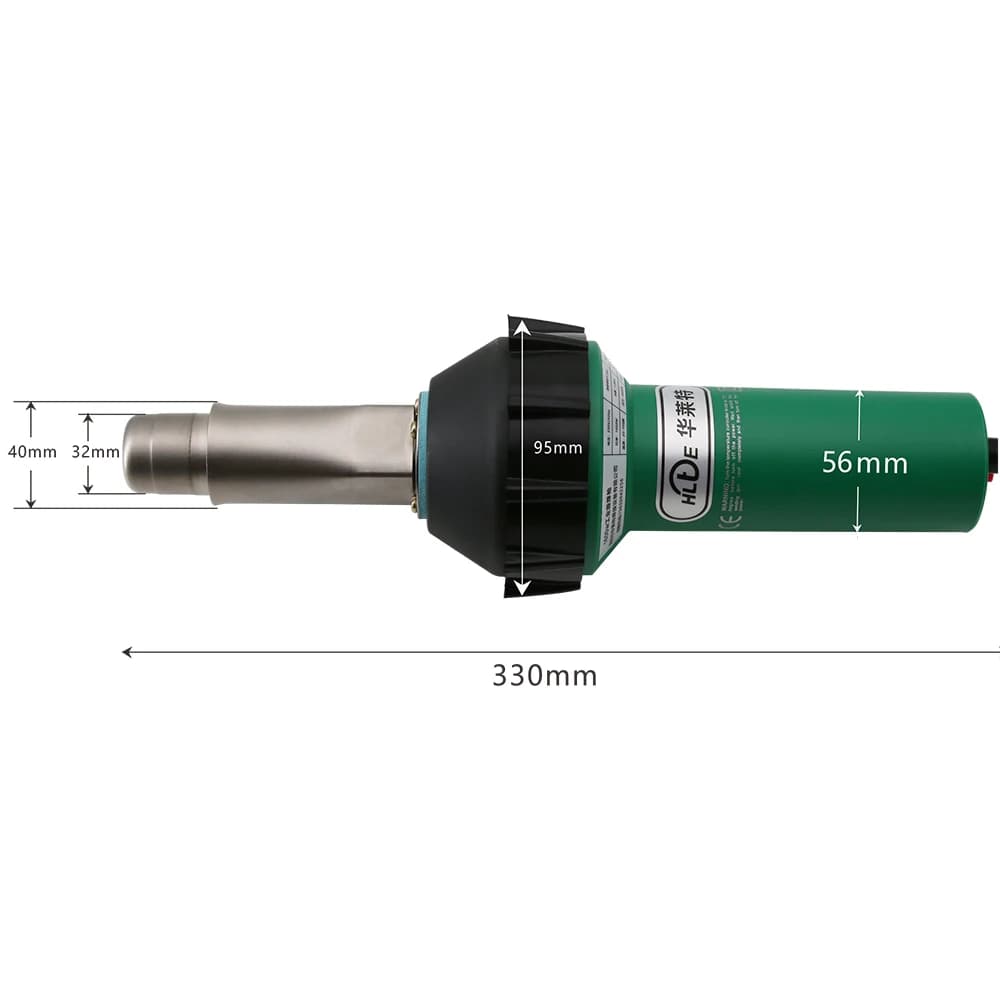 1600W Hot Air Welding Gun | HLTE-D16 | For Plastic Pipes, Sheets & Flooring - Thumbnail 6