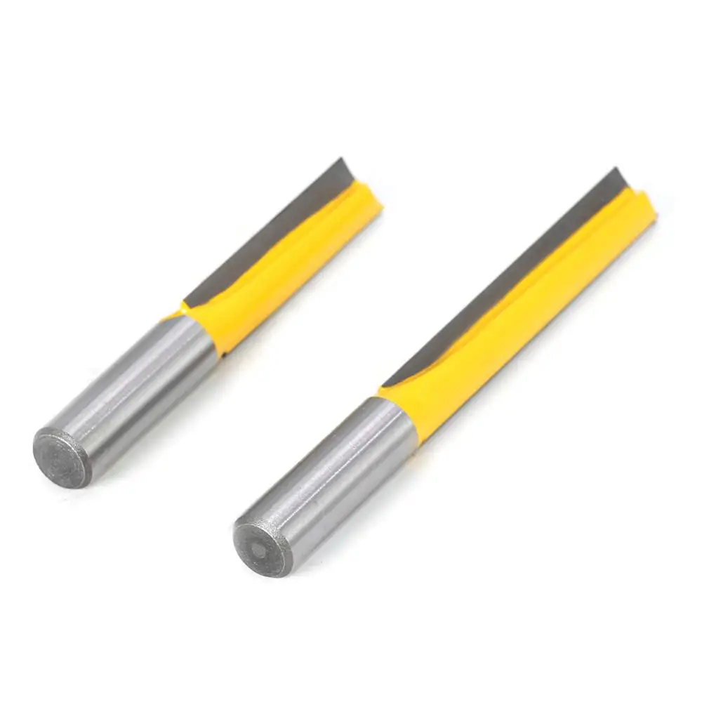 Solid carbide 12mm shank long cleaning bottom engraving bit for CNC woodworking, ideal for deep grooves and finishing.