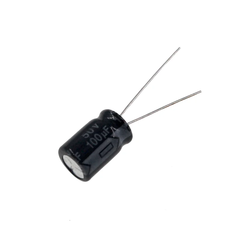 Radial Electrolytic Capacitors | 100uF 50V | 6x11mm | 50-Pack for Reliable Circuit Performance - Thumbnail 2