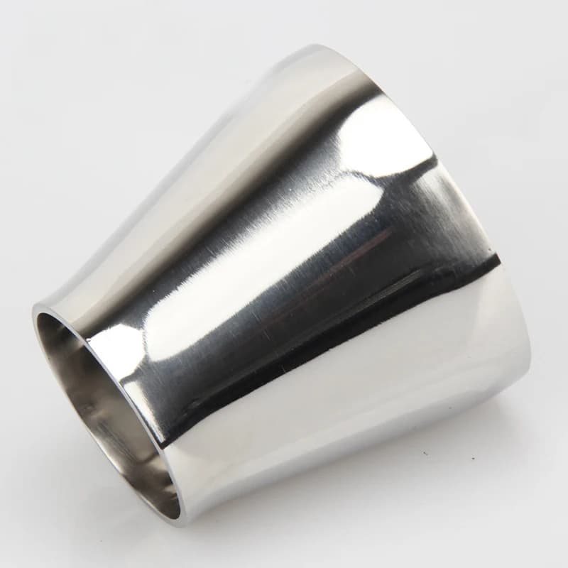 Stainless Steel Concentric Reducer | Sanitary Weld Pipe Fitting for Homebrew & Exhaust Systems - Thumbnail 6