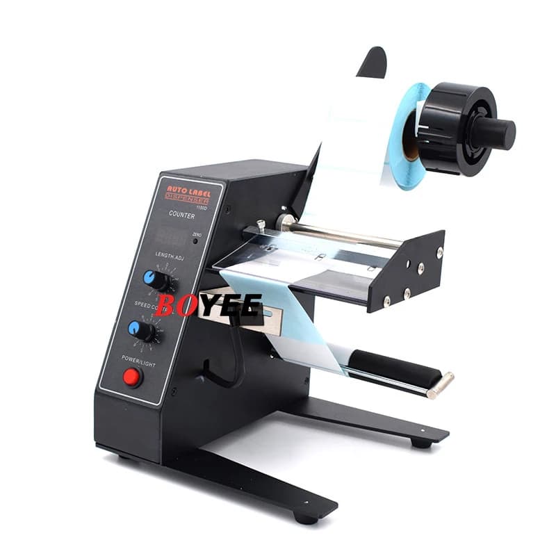 Label Applicator | Automatic Self-Adhesive Dispenser for Transparent & Clear Labels - Thumbnail 4