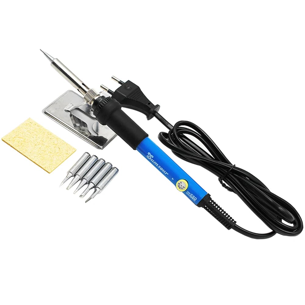 Adjustable Temperature Electric Soldering Iron 220V 110V 60W 80W Welding Solder Rework Station Heat Pencil Tips Repair Tools - Thumbnail 2