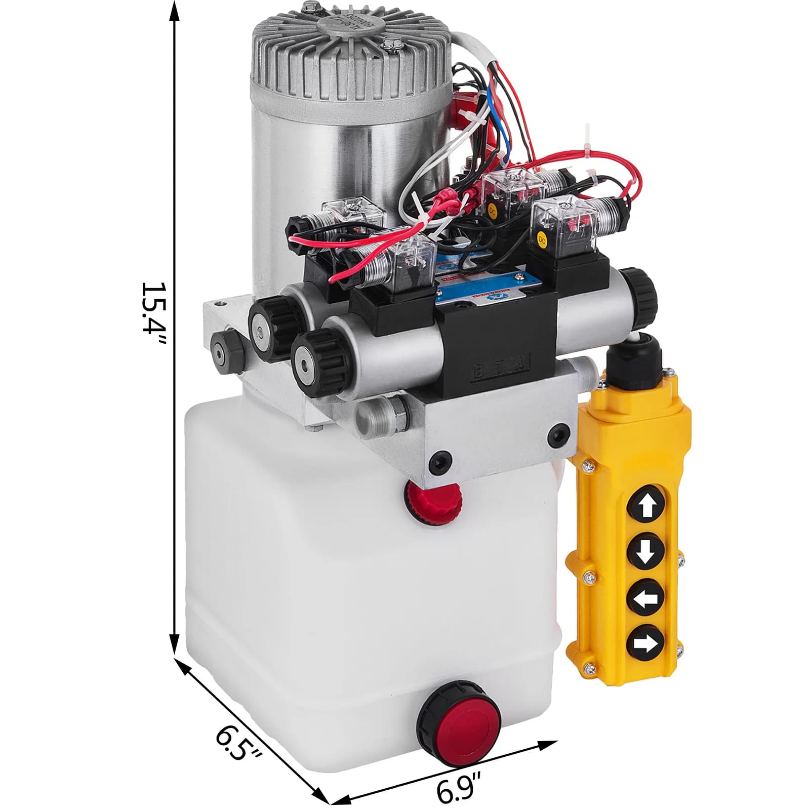12V Hydraulic Power Unit | Double-Acting Solenoid Pump | 4.5L Reservoir for Dump Trailers & Lifting Tools - Thumbnail 6