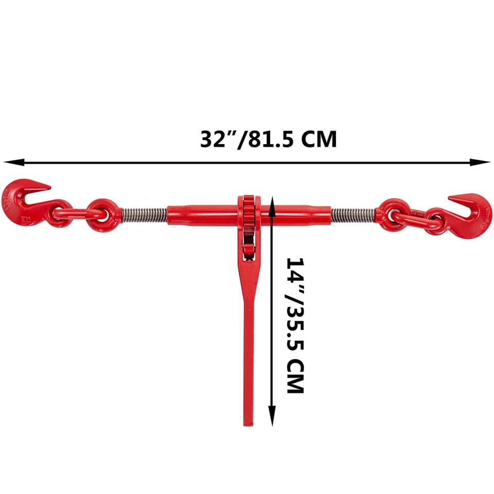 Load Binder 2-Pack | 13,000 lbs Capacity | For 3/8 to 1/2 Inch Chain - Thumbnail 6