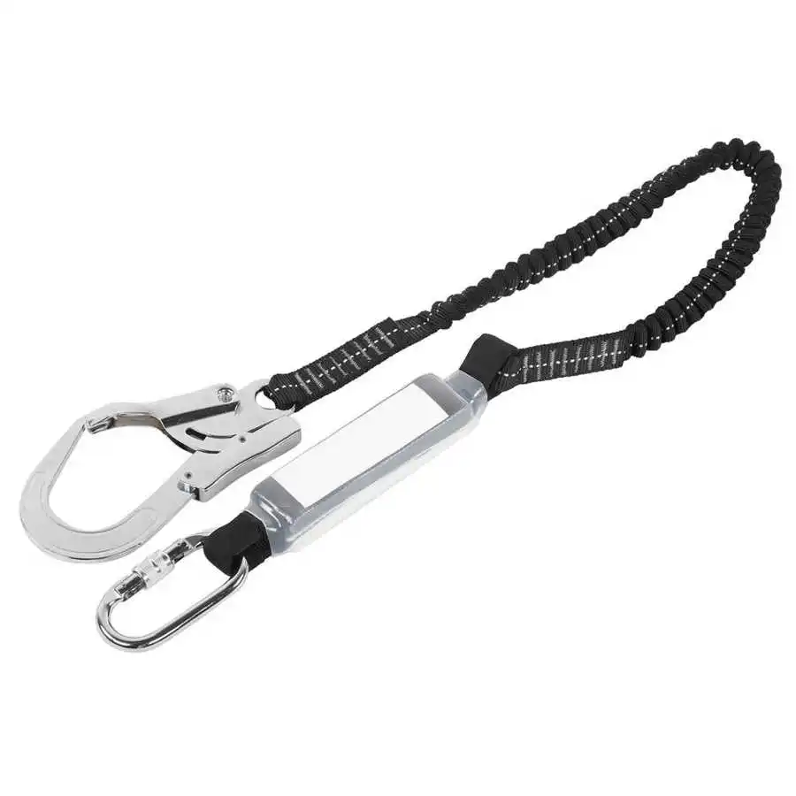 Fall Protection Harness | Dual-Hook Safety System | Shock-Absorbing Lanyard - Thumbnail 6