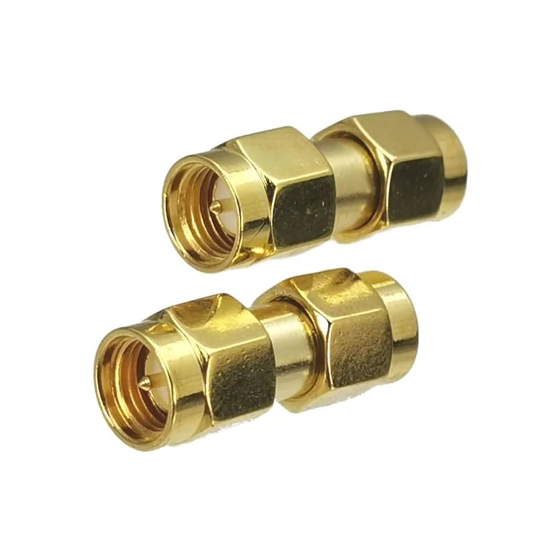 SMA to RP-SMA Coaxial Adapter | Male-to-Female Brass Connector | RF Signal Converter - Thumbnail 4
