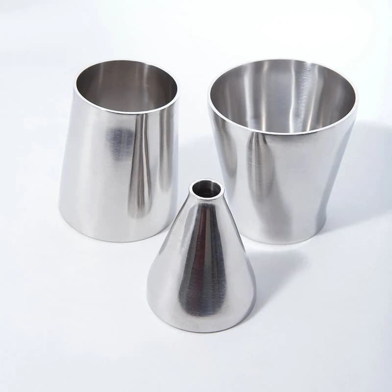 Stainless Steel Concentric Reducer | Sanitary Weld Pipe Fitting for Homebrew & Exhaust Systems - Thumbnail 4